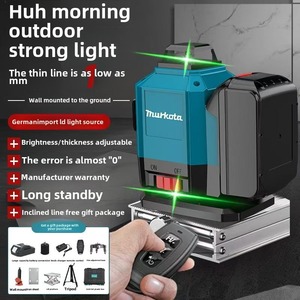 Nhà Máy 21V Pin Ánh Sáng Mạnh Mẽ Độ Chính Xác Cao 16-Dòng Laser San Lấp Mặt Bằng Hệ Thống Tự Động San Lấp Mặt Bằng Hồng Ngoại - Product Image 6
