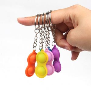 Juguetes Personalizados Antiestrés, Juguetes Sensoriales para Aliviar el Estrés, Llaveros de Silicona con Burbujas para Presionar con los Dedos - Product Image 2