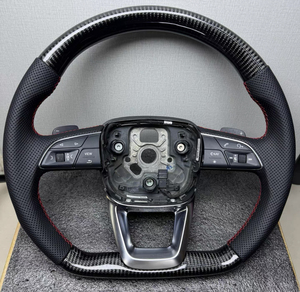 <span class=keywords><strong>Volante</strong></span> de Fibra de Carbono Personalizado Compatible con <span class=keywords><strong>Audi</strong></span> <span class=keywords><strong>A4</strong></span> B9 A5 B9 2017-2026, <span class=keywords><strong>Volante</strong></span> <span class=keywords><strong>S</strong></span> <span class=keywords><strong>Line</strong></span> - Product Image 1