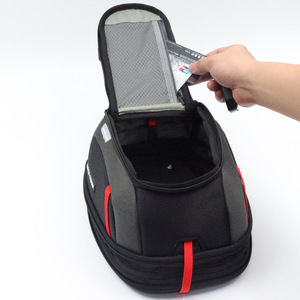 Livraison gratuite FonsenX Sac de réservoir <span class=keywords><strong>universel</strong></span> pour <span class=keywords><strong>moto</strong></span>, magnétique, à dégagement rapide, avant/arrière, réglable, avec housse de pluie - Product Image 5
