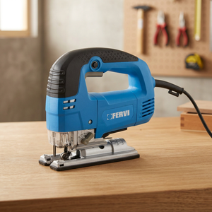Sierra para Madera FERVI de 710W, Sierra Oscilante con Potencia Máxima de 710W, Ángulo de Corte de 45/45° y Profundidad de Corte de 85mm - Product Image 3