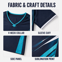 Ensemble de maillot et short de football personnalisés pour jeunes, col en V, uniforme de sublimation pour l'entraînement de football junior et les compétitions de club