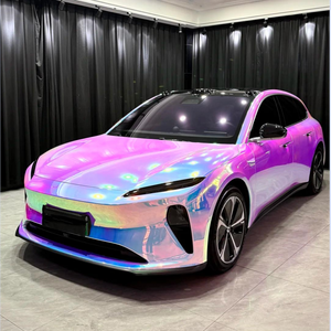 Vinilo Autoadhesivo Holográfico Láser Brillante con Efecto Arcoíris, Resistente a los Rayos UV, Color Cromo Arcoíris, <span class=keywords><strong>Precio</strong></span> de Fábrica, <span class=keywords><strong>para</strong></span> Carrocería de Automóviles - Product Image 1