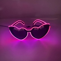 Lunettes LED lumineuses et lumineuses BRIDE to BE Lunettes de soleil en forme de cœur Lunettes de soleil pour enterrement de vie de jeune fille Fournitures pour femmes
