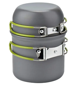 Hotsale 2 PCS Outdoor Camping Pot Wandern Rucksack Picknick Kochen Antihaft Camping Bratpfanne - Product Image 1
