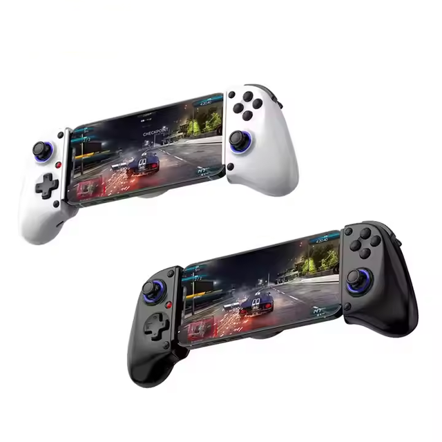 BSP-D11 Telescopic Mobile Gaming Controller RGB Light Phone Stretching Gamepad for Android IOS P3 P4 Switch