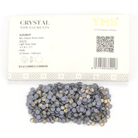 YHB 202~227 Strass thermocollants à dos plat en cristal électroplaqué de haute qualité pour la décoration de chaussures, sacs, ongles et vêtements DIY