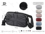 Borsa a tracolla da donna in plastica, 7 pollici, stile inglese, impermeabile, con chiusura a zip, per tutte le stagioni - Product Image 1