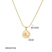 Mode Creative Design Rétro Haut de Gamme Tempérament Nacre Pendentif avec Diamant Fleur Coeur Accessoires Collier