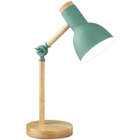 Nouveautés, lampe de table LED à protection oculaire réglable avec base en bois, homologuée UL, couleur sucre, pour la chambre des enfants, bureau d'étude, lecture