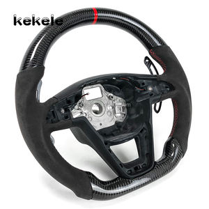 Volante de Fibra de Carbono para Seat <span class=keywords><strong>Leon</strong></span> <span class=keywords><strong>Cupra</strong></span> MK3 con Levas de Cambio Magnéticas de Fibra de Carbono - Product Image 3