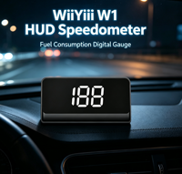 Dernier projecteur d'affichage tête haute GPS pour pare-brise avec écran OLED 2,5 pouces, accessoires universels pour voiture, entrée Type-C, garantie 1 an
