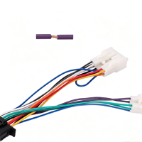 Faisceau de câbles personnalisé multi-couleurs de type Molex, connecteur mâle noir pour connexion interne d'équipements automobiles et industriels