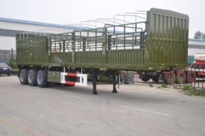 Semirremolque de estaca de 3 ejes de fábrica de China, capacidad de carga de 80 toneladas para camión de valla de rejilla de almacén - Product Image 5