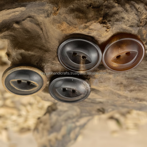 Botones Redondos de Cuerno de Buey, Botones Personalizados de Cuerno de Búfalo Auténtico - Product Image 1