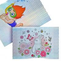 Papier autocollant en vinyle PVC holographique brillant en gros, rouleau Slti imprimable pour imprimante laser et jet d'encre