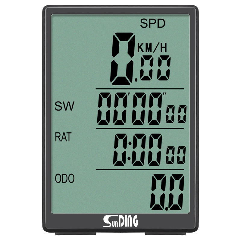 Big Screen Wireless Bicycle Computer - Smart Waterproof Speedometer ...