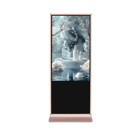 Système Android HDFocus Écran LCD intérieur Moniteurs Totem Écrans tactiles Installation sur pied pour publicité verticale