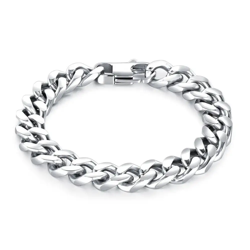 Новейший стальной ювелирный браслет на цепочке для подвески 925 металлический браслет для мужчин