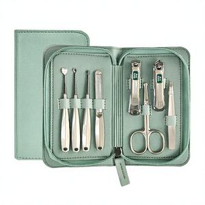 Vente flash - Trousse de manucure pour bébé en acier inoxydable, kit professionnel de coupe-ongles électriques avec étui cadeau en cuir - Product Image 4