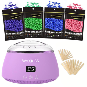 Calentador de cera Waxkiss en stock, calentador de cera digital para depilación profesional con tapa transparente - Product Image 1