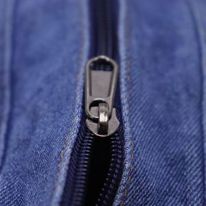 Sac fourre-tout en jean durable personnalisé avec logo DIY, sacs à main de week-end pour femmes, sacs de plage, sacs à bandoulière zippés pour le shopping, sacs de voyage style cowboy pour l'été et l'automne - Product Image 2