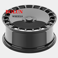 Roues forgées Monobloc Aerodisc noir brillant personnalisé pour Benz G63,RangeRover Vogue,LandRover Defender, PCD 5x130, 5x120