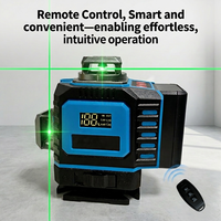 Niveau laser compact et portable LUBIAO Factory 4D 16 lignes vert 360° auto-nivelant, résistant aux chocs et étanche, pour le marquage et la décoration