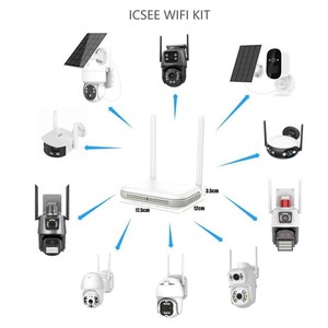 4MP 4 canaux IP réseau domestique enregistreur vidéo Surveil sécurité CCTV caméra Kit système ICSee sans fil WiFi IP CCTV système - Product Image 2