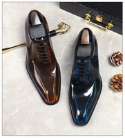 Chaussures pour Hommes Habillées Chaussures Formelles de Luxe en Cuir Véritable pour Hommes Chaussure Habillée avec Semelle Extérieure en Caoutchouc Vibram Chaussures En Cuir Pour Hommes