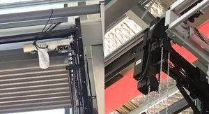 Portes <span class=keywords><strong>de</strong></span> garage à demi-<span class=keywords><strong>vue</strong></span> <span class=keywords><strong>de</strong></span> conception nouvelle en Chine, vente en gros <span class=keywords><strong>de</strong></span> portes <span class=keywords><strong>de</strong></span> garage automatiques en aluminium empilables - Product Image 4