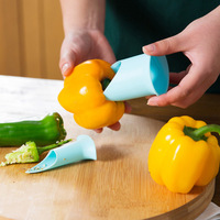 Easy Chili Seed Remover Seed Digger Chili Energiebesparende zaadextractor Keuken 2-delig gereedschap