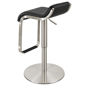 Tabouret de bar réglable en hauteur GDRS RF-022, base en métal moderne, chaise pivotante pour restaurant, café, hôtel - Product Image 2