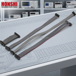 Cabo Flat Ribbon 1.27mm Pitch 14 Pinos IDC Macho-Macho 2678 30AWG Cobre Estanhado PVC para Interconexão de PCB e Uso Industrial - Product Image 2