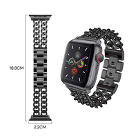 Bande à dégagement rapide en alliage de luxe 2025 pour Apple Watch Series 9/8/7 20mm avec fermoir magnétique Bandes de montres intelligentes