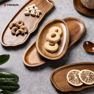 Palé de madera, bandejas de comida utilizadas en muchas ocasiones, platos de varias formas, decoración perfecta moderna, regalos de boda y vacaciones - Product Image 4