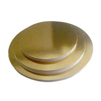 Plateaux à gâteau dorés de 6, 8, 10, 12, 14 pouces, plateaux à gâteau ronds et rectangulaires en carton ondulé, plateaux à gâteau, plateaux circulaires en carton