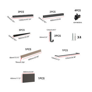 Chinese Fabrikant Zwarte Displayplanken Metalen Opslag Wandplank Moderne Plank Aan De Muur Gemonteerd Voor Erker - Product Image 3