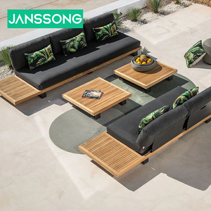 Luxury Design Teak Sofa Set Wooden <strong>Garden</strong> Furniture <strong>Seating</strong> for Outdoor Patio Sets - Product Image 4