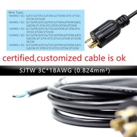 2m 3 Prong RV Generator Adapter Cord NEMA L7-15P 15 Amp 125V Generator Adapter Cord 3X16AWG
