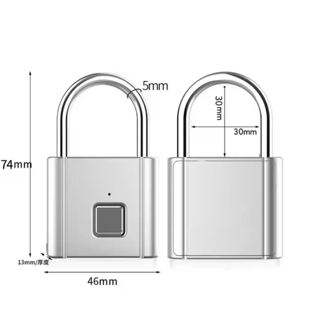 Fingerabdruck intelligentes schlüsselloses Padlock China Großhandel biometrisches Padlock geeignet für Gepäck Koffer Fingerabdruck-Padlock