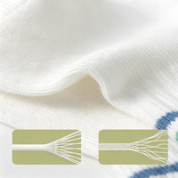 Chaussettes tricotées sans couture de style coréen Preppy A-class, respirantes, douces pour la peau, rayées, pour bébé de 13 ans