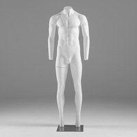 Support de présentation de mannequin invisible détachable en blanc mat 3D pour les magasins de vêtements pour hommes et femmes