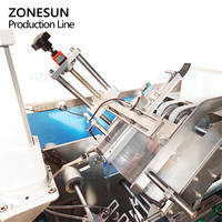 Ligne de production de remplissage et de capsulage automatique de flacons roll-on pour cosmétiques et parfums ZONESUN ZS-AFCL8 avec pompe péristaltique et emballage en carton