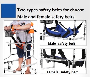 Andador de Rehabilitación para Adultos, Plegable, para Apoyo al Caminar, Ayuda para Caminar para Discapacitados, Andador de Entrenamiento para Hemiplejia - Product Image 6