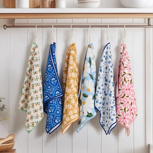 Serviette de cuisine en microfibre ultra douce, lavable en machine, à motif gaufré, pour nettoyer la vaisselle - Product Image 3