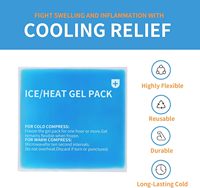Pack de glace en gel bleu flexible pour le soulagement de la douleur Conception étanche non toxique Packs de froid chauds réutilisables pour les blessures Migraines Muscle