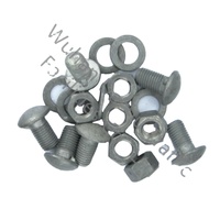 Vis et écrous TR M16*40 Grade 5.8, vis et écrous de raccordement galvanisés sur mesure pour barrières de circulation, produit personnalisé pour le Maroc