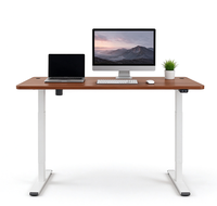Bureau assis-debout motorisé, table de bureau électrique réglable en hauteur avec contrôleur à mémoire