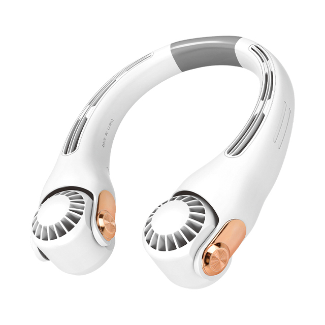 Portable Sports Fan Rotatable Fan Rechargeable Cooling USB-powered Leafless Hanging Neck Fan